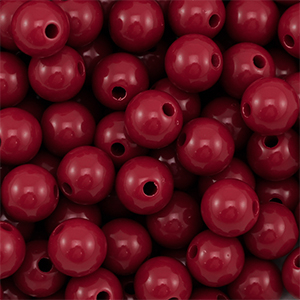 10 mm kralen van DQ acryl Wine red