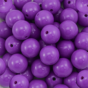 18 mm kralen van DQ acryl Purple
