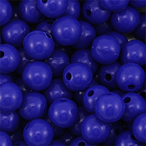 10 mm kralen van DQ acryl Dark blue