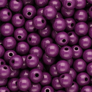 8 mm kralen van acryl shiny Aubergine purple