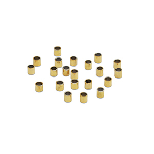 Kralen van Stainless steel Roestvrij staal (RVS) knijpkraal tube 1.5mm Gold