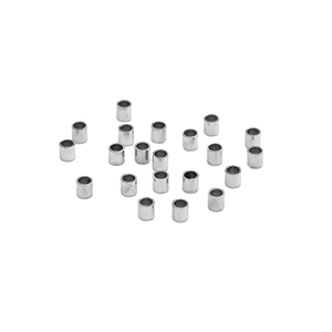 Kralen van Stainless steel Roestvrij staal (RVS) knijpkraal tube 1.5mm Silver