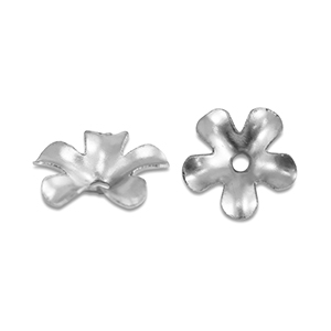 Benodigdheden van Stainless steel Roestvrij staal (RVS) kralenkap flower Silver