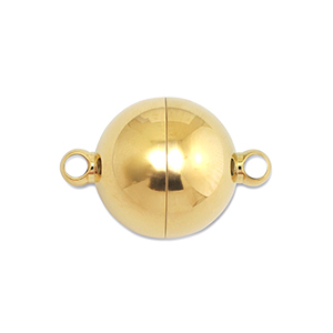 Benodigdheden van Stainless steel Roestvrij staal (RVS) magneetsluiting ball 14mm Gold