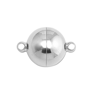 Benodigdheden van Stainless steel Roestvrij staal (RVS) magneetsluiting ball 14mm Silver