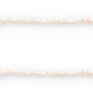 BQ Zoetwater parels verticaal rijggat 6x3mm Natural white