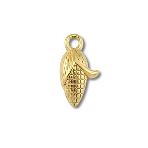 Bedels van Stainless steel Roestvrij staal (RVS) corn on the cob Gold