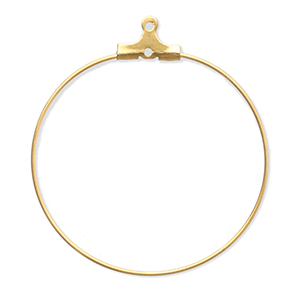 Benodigdheden van Stainless steel Roestvrij staal (RVS) creolen oorring hangers Gold