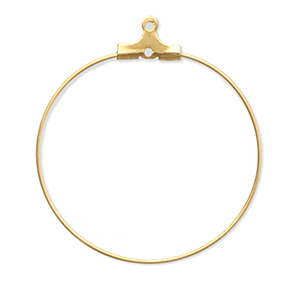 Benodigdheden van Stainless steel Roestvrij staal (RVS) creolen oorring hangers Gold