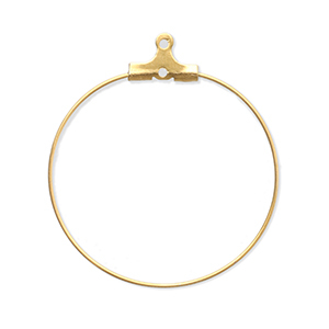 Benodigdheden van Stainless steel Roestvrij staal (RVS) creolen oorring hangers Gold