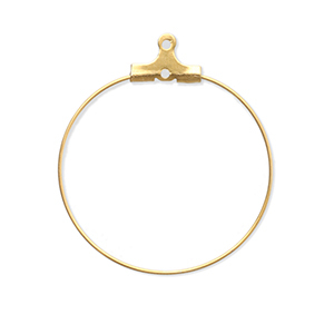 Benodigdheden van Stainless steel Roestvrij staal (RVS) creolen oorring hangers Gold