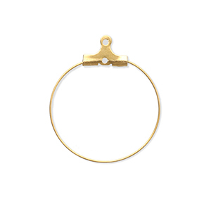 Benodigdheden van Stainless steel Roestvrij staal (RVS) creolen oorring hangers Gold