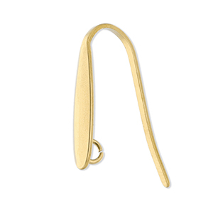 Benodigdheden van Stainless steel Roestvrij staal (RVS) oorbellen / oorhanger with loop Gold