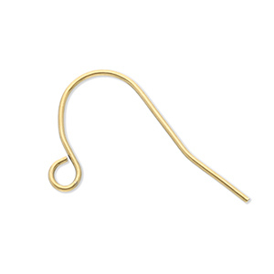 Benodigdheden van Stainless steel Roestvrij staal (RVS) oorbellen / oorhanger with loop Gold