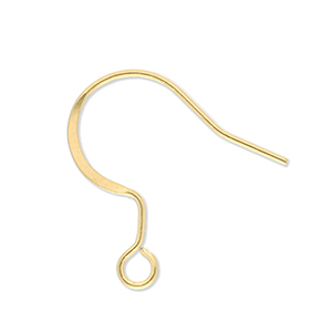 Benodigdheden van Stainless steel Roestvrij staal (RVS) oorbellen / oorhanger with loop Gold