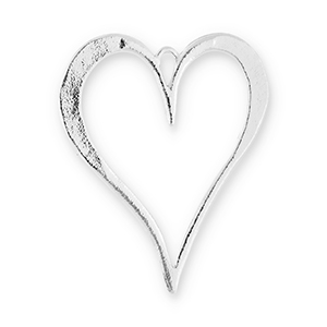Statement hangers heart Silver
