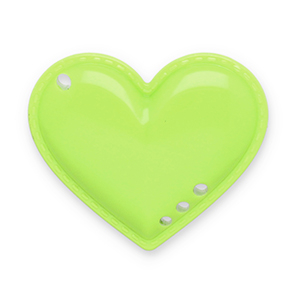 Statement hangers heart Lime green