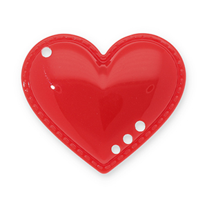 Statement hangers heart Red