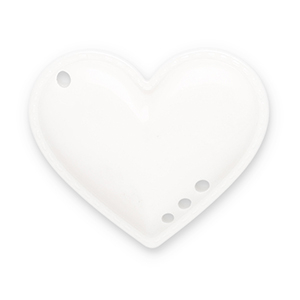 Statement hangers heart White