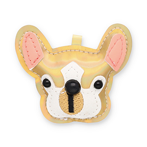 Statement hangers dog Gold holographic-white-black-salmon pink