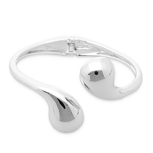 Armbanden metaal drop Silver