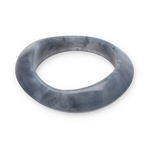Armbanden bangle resin Blue grey