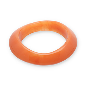 Armbanden bangle resin Flame orange