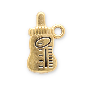 Bedels van Stainless steel Roestvrij staal (RVS) baby bottle Gold-black