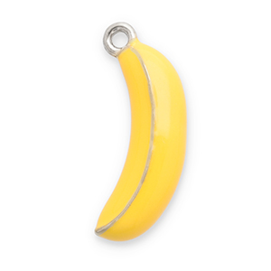 Bedels van Stainless steel Roestvrij staal (RVS) banana Silver-yellow