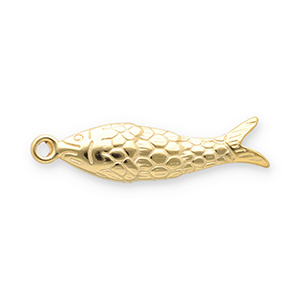 Bedels van Stainless steel Roestvrij staal (RVS) fish Gold