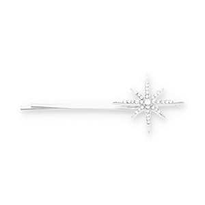 Haaraccessoires schuifspeld star with strass Silver-transparent