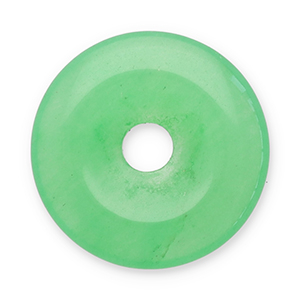 Hangers van natuursteen agaat donut 16mm Green