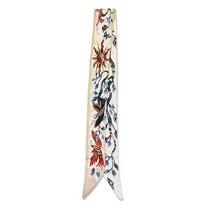 Bandana sjaal with animals/branches Beige-sand beige