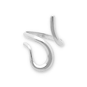 Ringen van Stainless steel Roestvrij staal (RVS) snake Silver