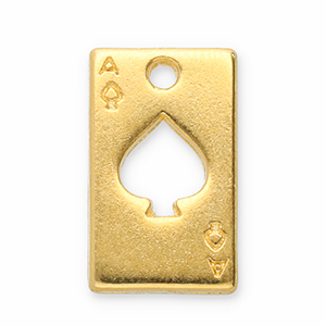 Metaal bedels DQ ace of spades Goud (nikkelvrij)