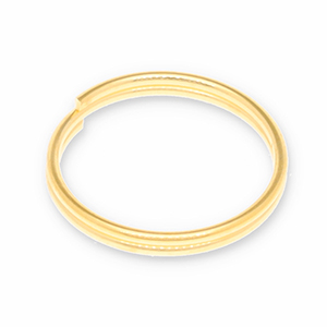 Metaal onderdelen DQ splitring Goud (nikkelvrij)