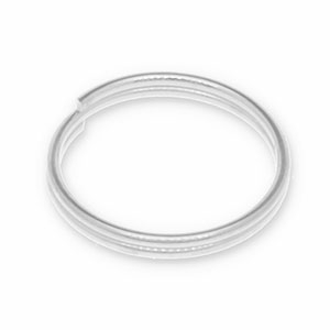 Metaal onderdelen DQ splitring Antiek zilver (nikkelvrij)