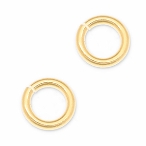 Metaal onderdelen DQ buigring Goud (nikkelvrij)