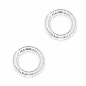 Metaal onderdelen DQ buigring Antiek zilver (nikkelvrij)