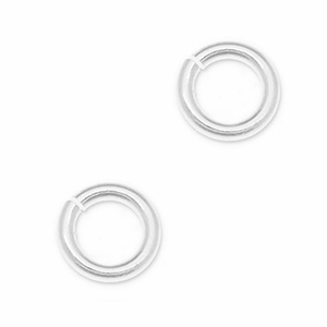 Metaal onderdelen DQ buigring Antiek zilver (nikkelvrij)