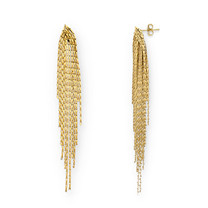 Oorbellen van Stainless steel Roestvrij staal (RVS) oorstekers Gold