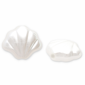 Zoetwaterparels imitatie shell White