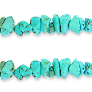 Chips stone kraal Turquoise blue