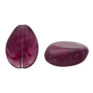 Kralen van acryl drop Aubergine 
