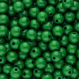 8 mm kralen van acryl shiny Green