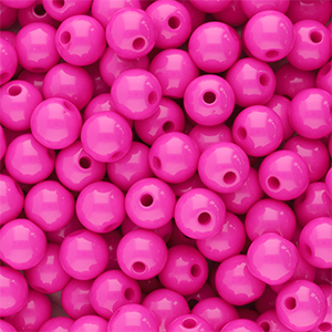 8 mm kralen van acryl shiny Magenta pink