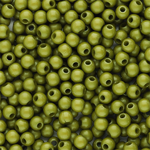 4 mm kralen van acryl shiny Olive green