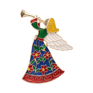 Broches angel Gold-multicolour