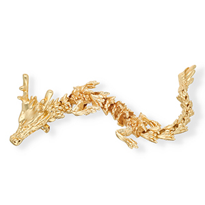 Statement broches dragon Gold