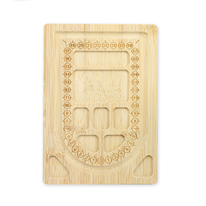 Houten sieraden rijgbord Natural (natuurlijke kleur van het hout)